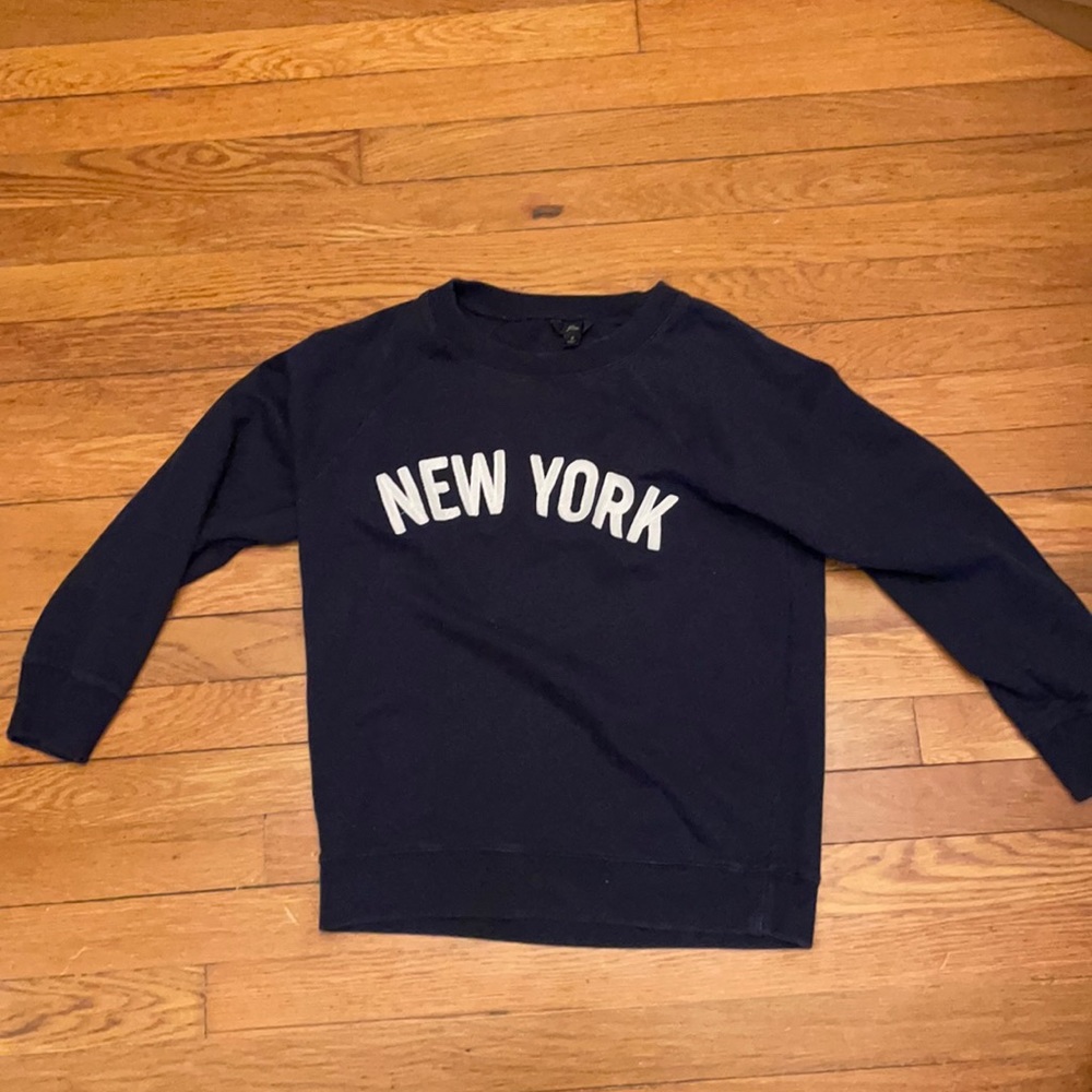 Jcrew navy New York sweatshirt